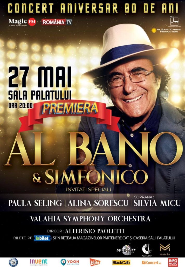 Afis Concert Al Bano - Sala Palatului